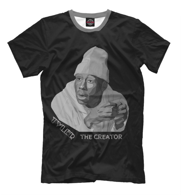 Футболка для мальчиков с изображением Tyler The Creator цвета Черный