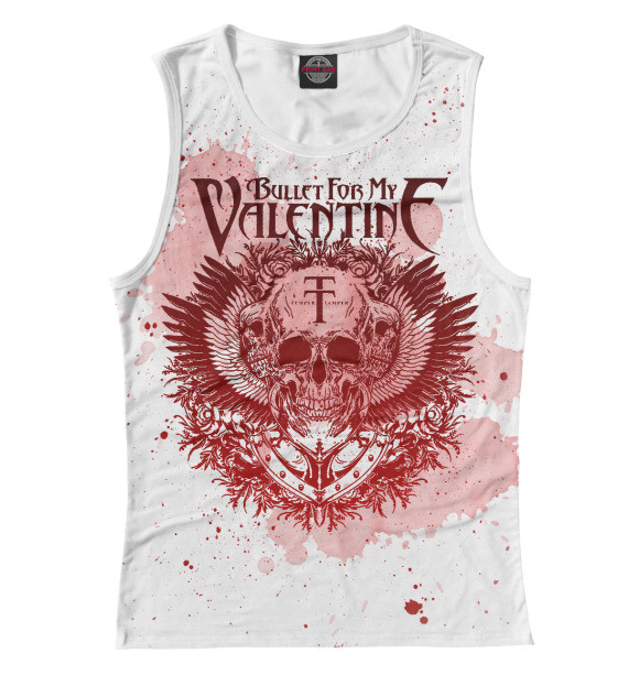 Майка для девочки с изображением Bullet For My Valentine цвета Белый