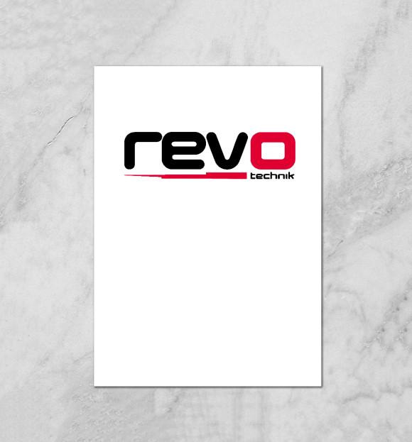 Плакат с изображением Revo technik цвета Белый