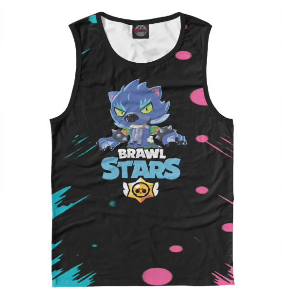 Майка для мальчика с изображением Brawl Stars цвета Белый