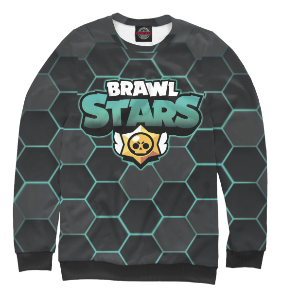 Свитшот для мальчиков с изображением Brawl Stars цвета Белый