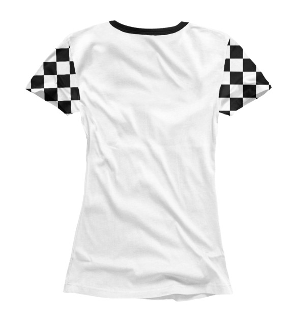 Женская футболка с изображением Chess цвета Белый