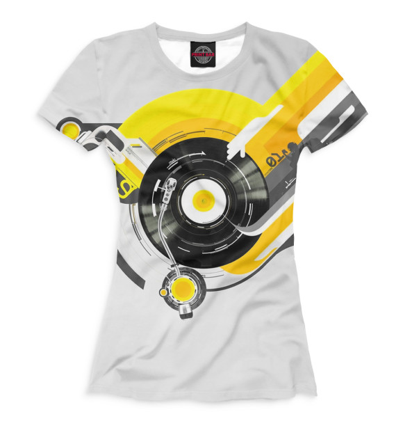 Женская футболка с изображением Trance цвета Белый