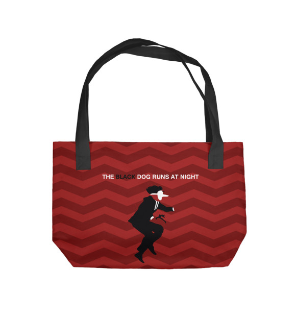 Пляжная сумка с изображением Twin Peaks цвета 