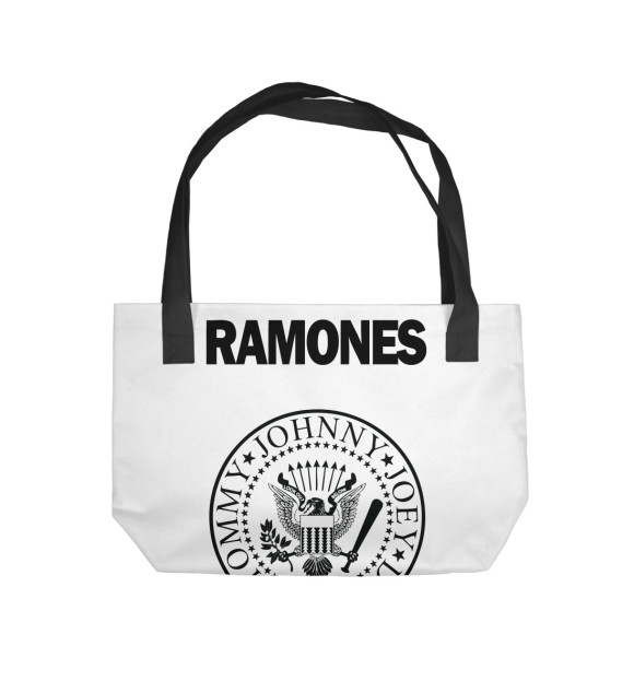 Пляжная сумка с изображением Ramones цвета 