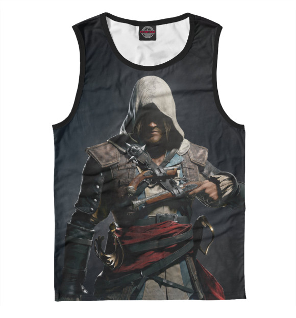 Майка для мальчика с изображением Assassin's Creed цвета Белый