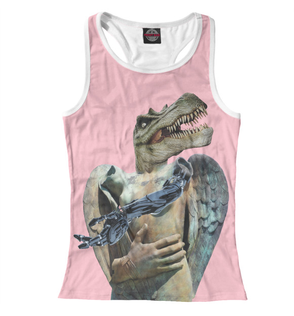 Женская майка-борцовка с изображением Мудрость цвета Белый