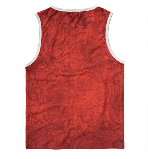 Майка для мальчика с изображением Pattern in red цвета Белый