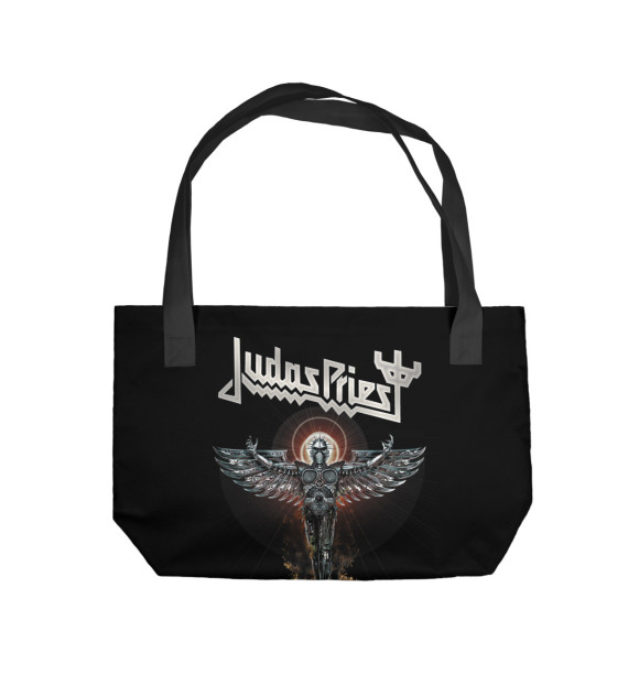 Пляжная сумка с изображением Judas Priest цвета 