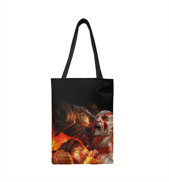 Сумка-шоппер с изображением God of War 3 цвета 