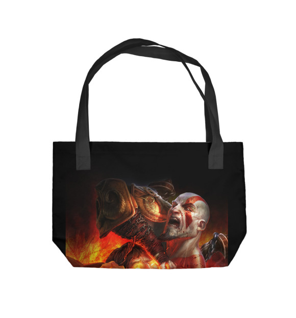 Пляжная сумка с изображением God of War 3 цвета 