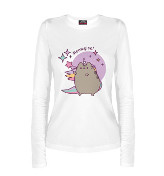 Лонгслив для девочки Pusheen. Meowgical