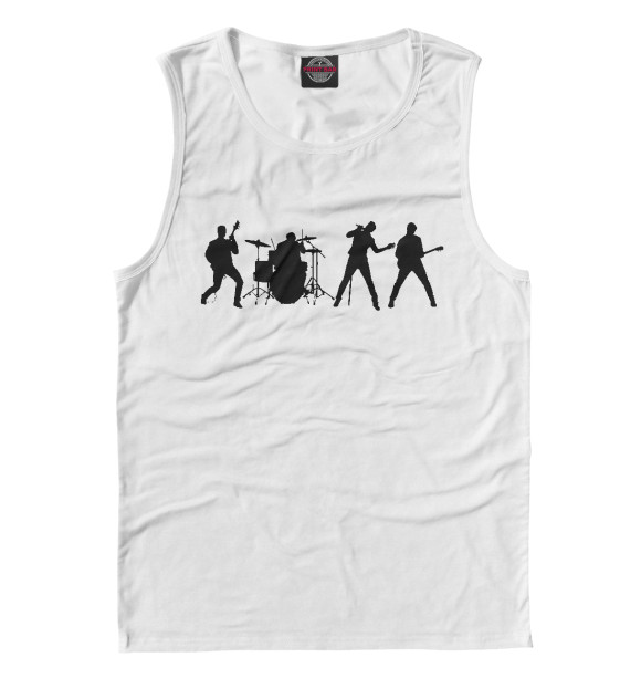 Майка для мальчика с изображением Рок цвета Белый