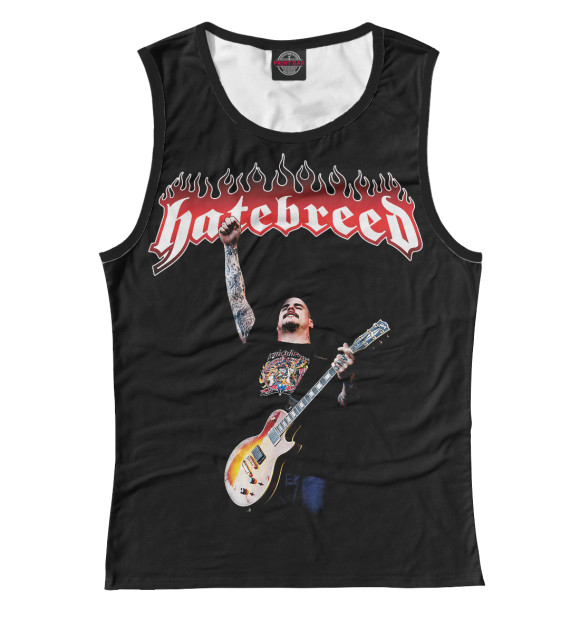 Майка для девочки с изображением Hatebreed цвета Белый