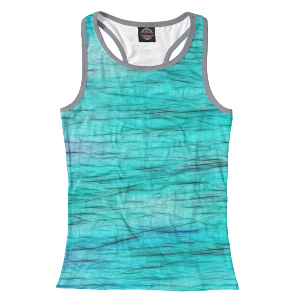 Женская майка-борцовка с изображением Текстура цвета Белый