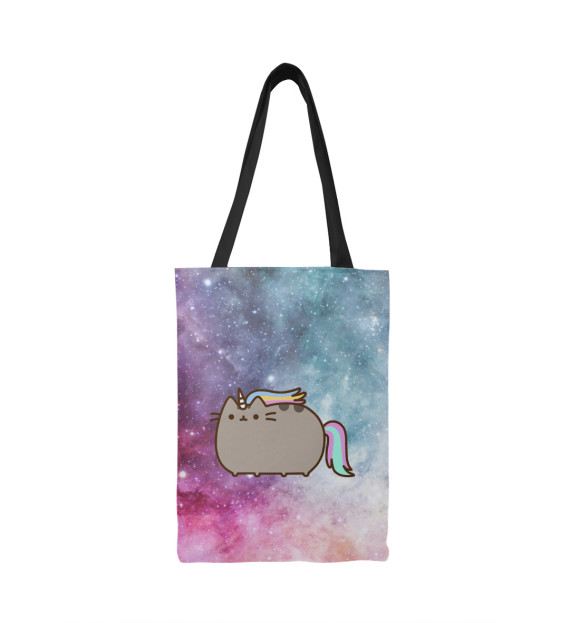 Сумка-шоппер с изображением Pusheen Единорожка цвета 