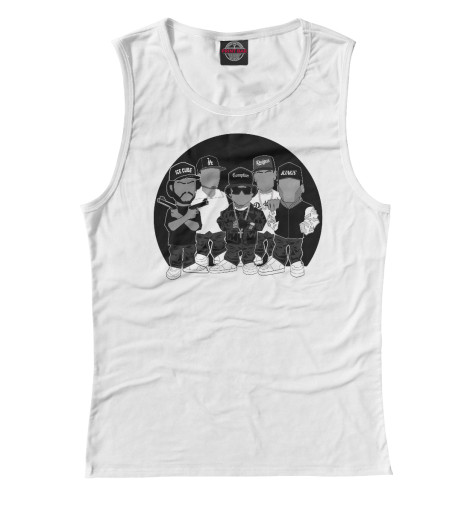 

Майки Print Bar, Белый, N.W.A