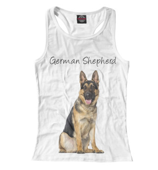 Женская майка-борцовка German Shepherd