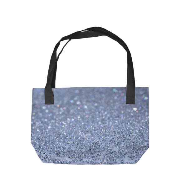 Пляжная сумка с изображением Бриллианты цвета 