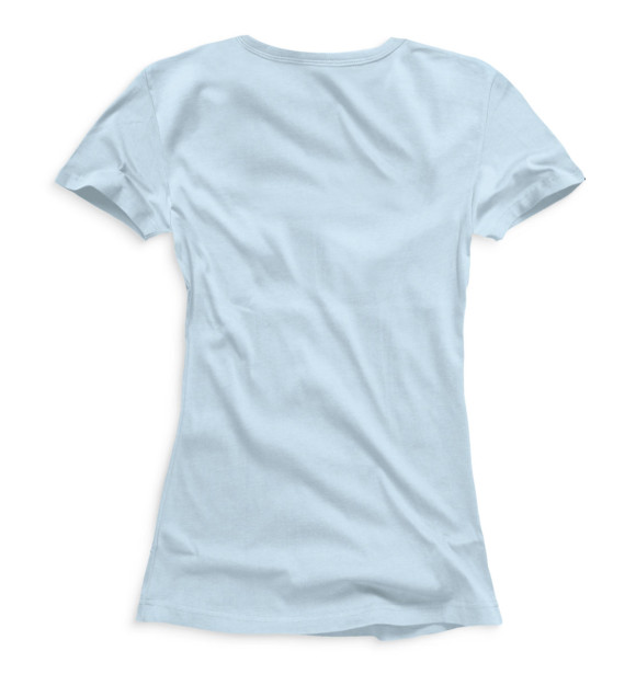 Женская футболка с изображением Кот ест арбуз цвета Белый