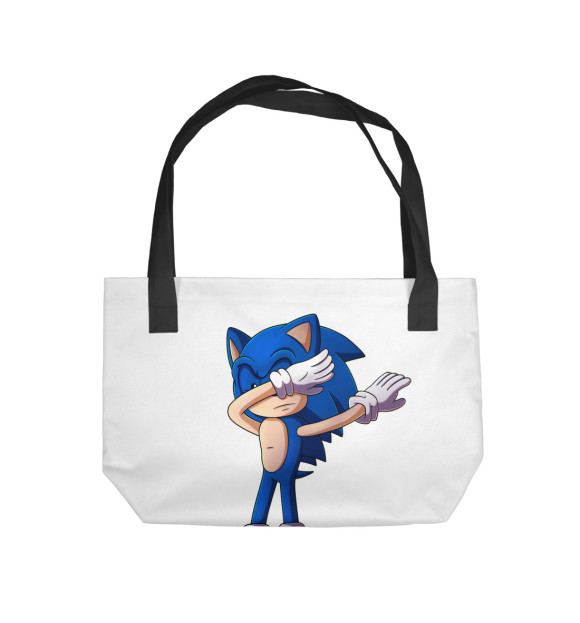 Пляжная сумка с изображением Sonic цвета 
