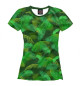 Женская футболка Тропики паттерн