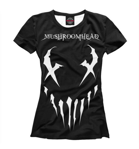 Женская футболка с изображением Mushroomhead цвета Белый