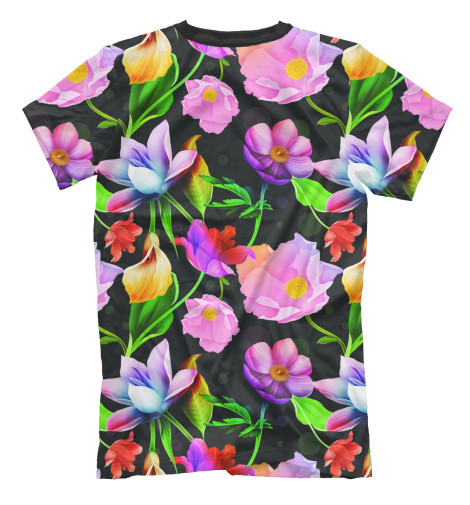 

Футболки Print Bar, Молочно-белый, Яркие Цветы