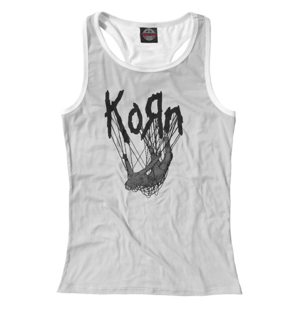 Женская майка-борцовка с изображением Korn: the nothing цвета Белый