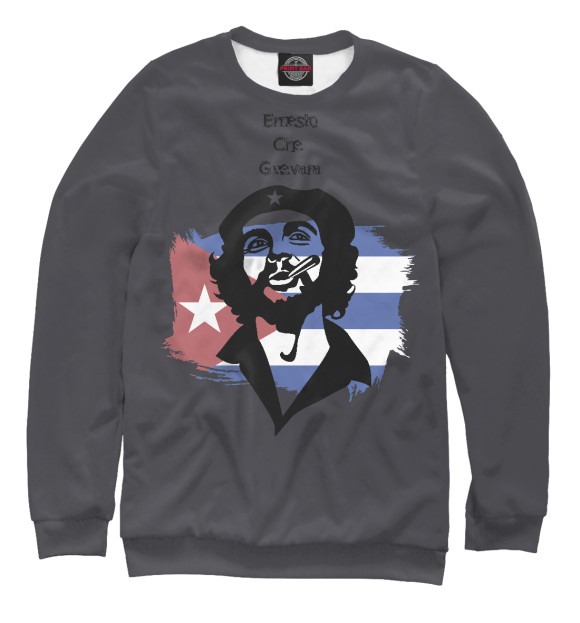 Свитшот для девочек с изображением Че Гевара Куба цвета Белый