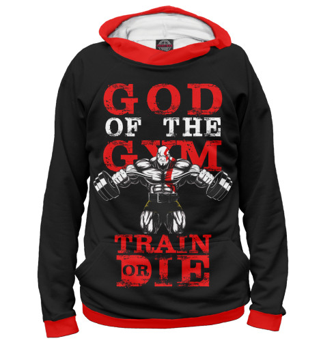 

Худи Print Bar, Белый, God of the Gym
