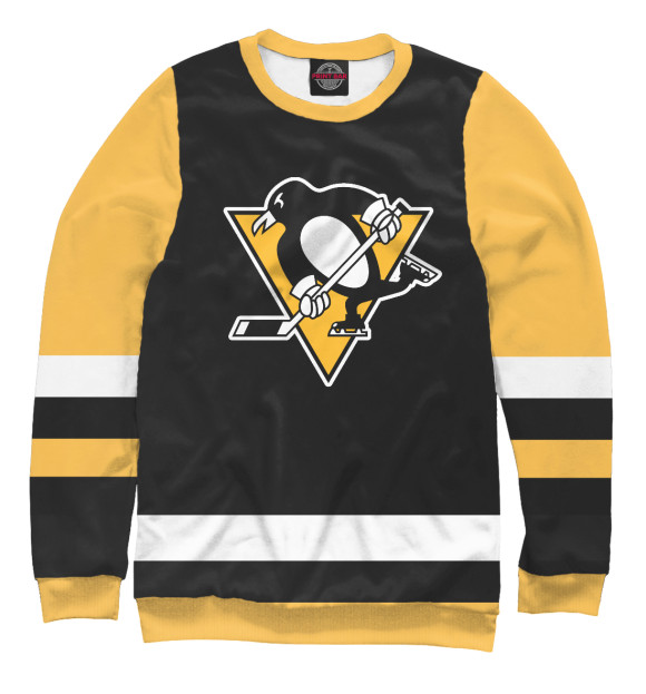 Женский свитшот с изображением Pittsburgh Penguins цвета Белый