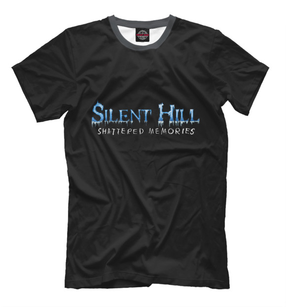 Мужская футболка с изображением Silent Hill цвета Черный