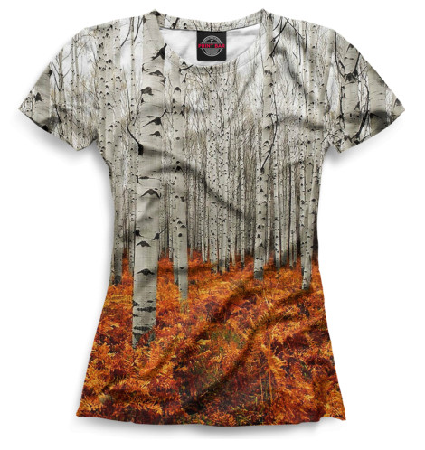 

Футболки Print Bar, Белый, Березовая роща