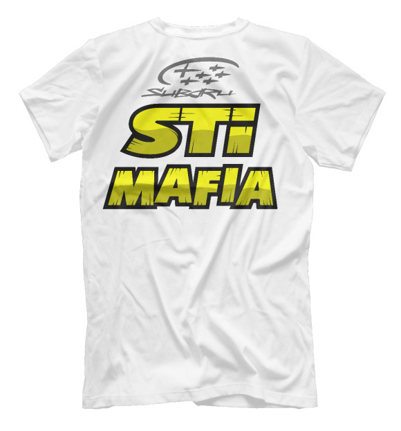 Мужская футболка с изображением Stimafia цвета Белый