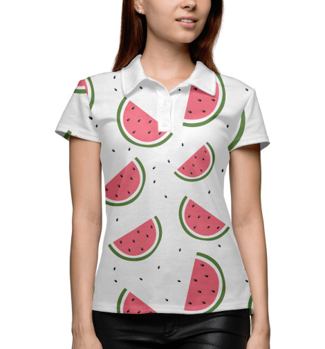 

Поло Print Bar, Белый, Арбуз