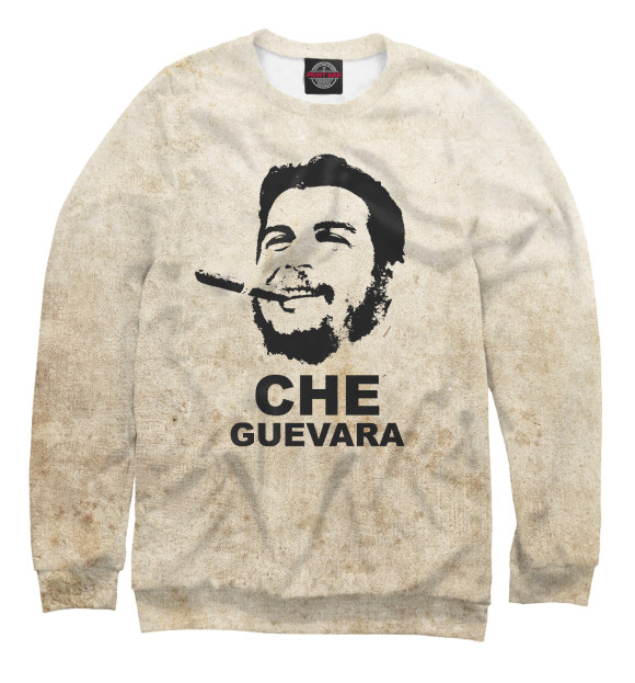 Мужской свитшот с изображением Ernesto Che Guevara цвета Белый