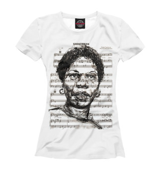 Женская футболка Nina Simone