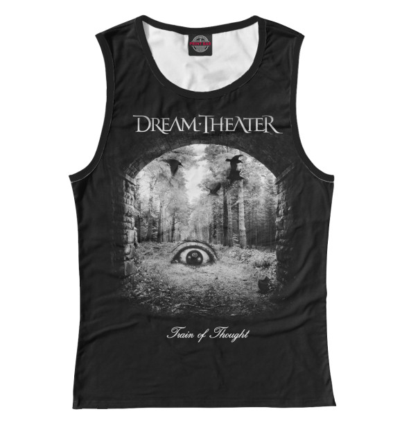 Женская майка с изображением Dream Theater цвета Белый
