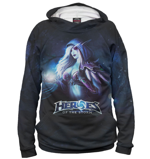 Женское худи с изображением Heroes of the Storm цвета Белый