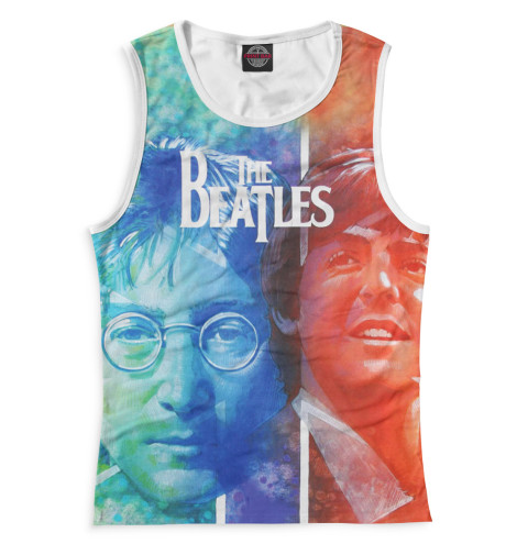 

Майки Print Bar, Белый, The Beatles