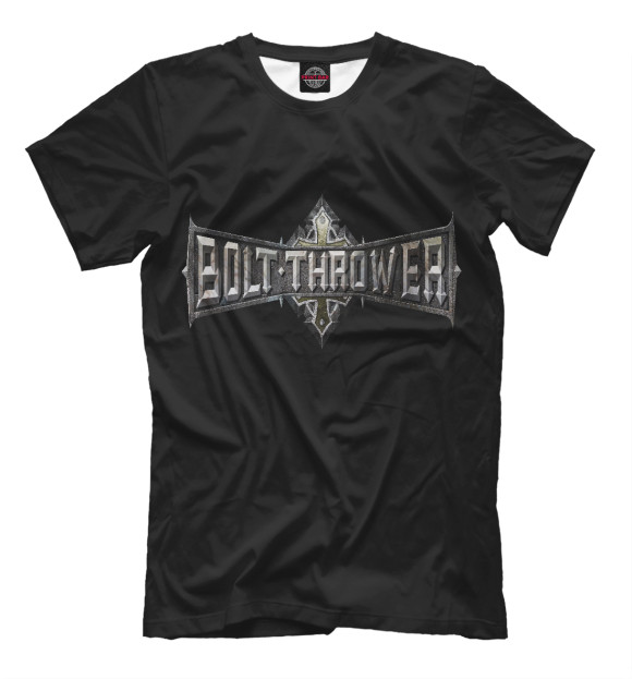 Мужская футболка с изображением Bolt Thrower цвета Черный