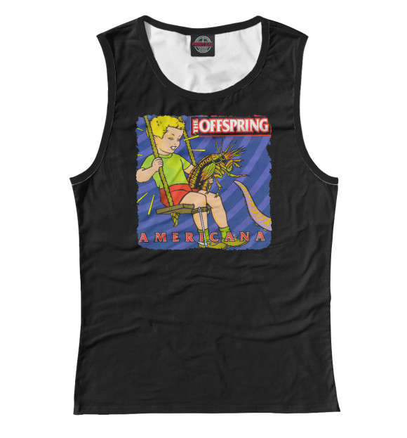 Женская майка с изображением The Offspring цвета Белый