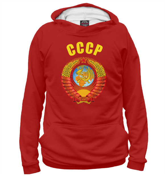 Женское худи с изображением Советский Союз цвета Белый