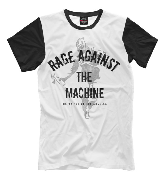 Футболка для мальчиков с изображением Rage Against the Machine цвета Молочно-белый