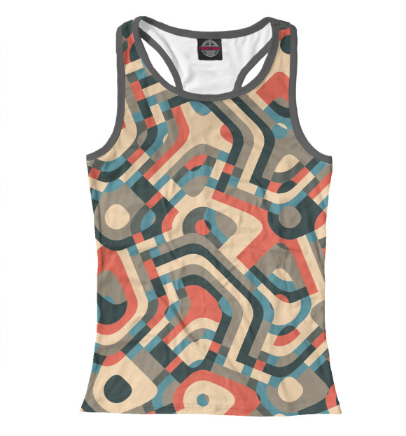 Женская майка-борцовка с изображением Психо цвета Белый