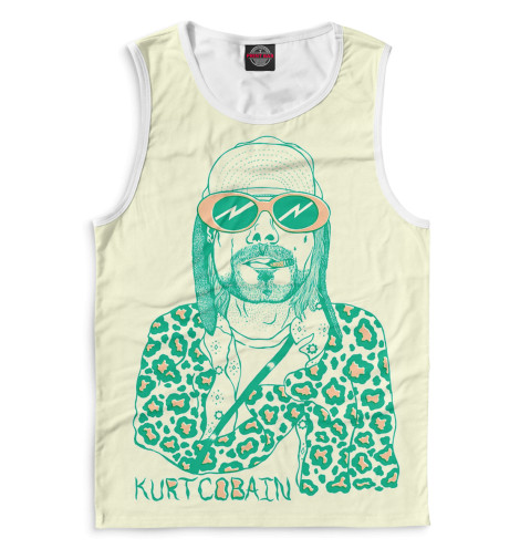 

Майки Print Bar, Белый, Kurt Cobain