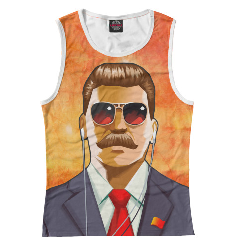 

Майки Print Bar, Белый, Сталин