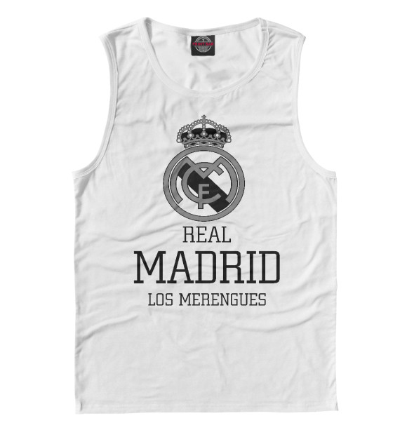 Майка для мальчика с изображением Real Madrid цвета Белый