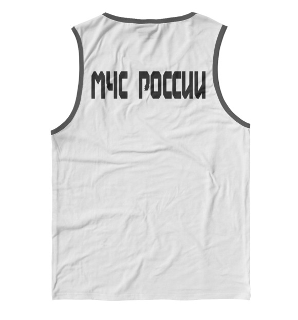 Мужская майка с притом КрАЗ цвета Белый Мужская майка с изображением КрАЗ цвета Белый